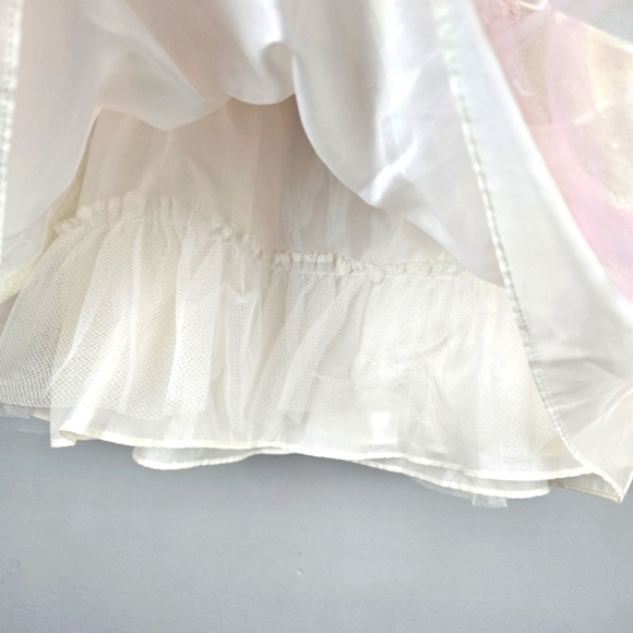 CHANTILLY PLACE Tool Flower Formal Dress Champagne Blush Baby Girl Sz 18 Months - Picture 6 of 12